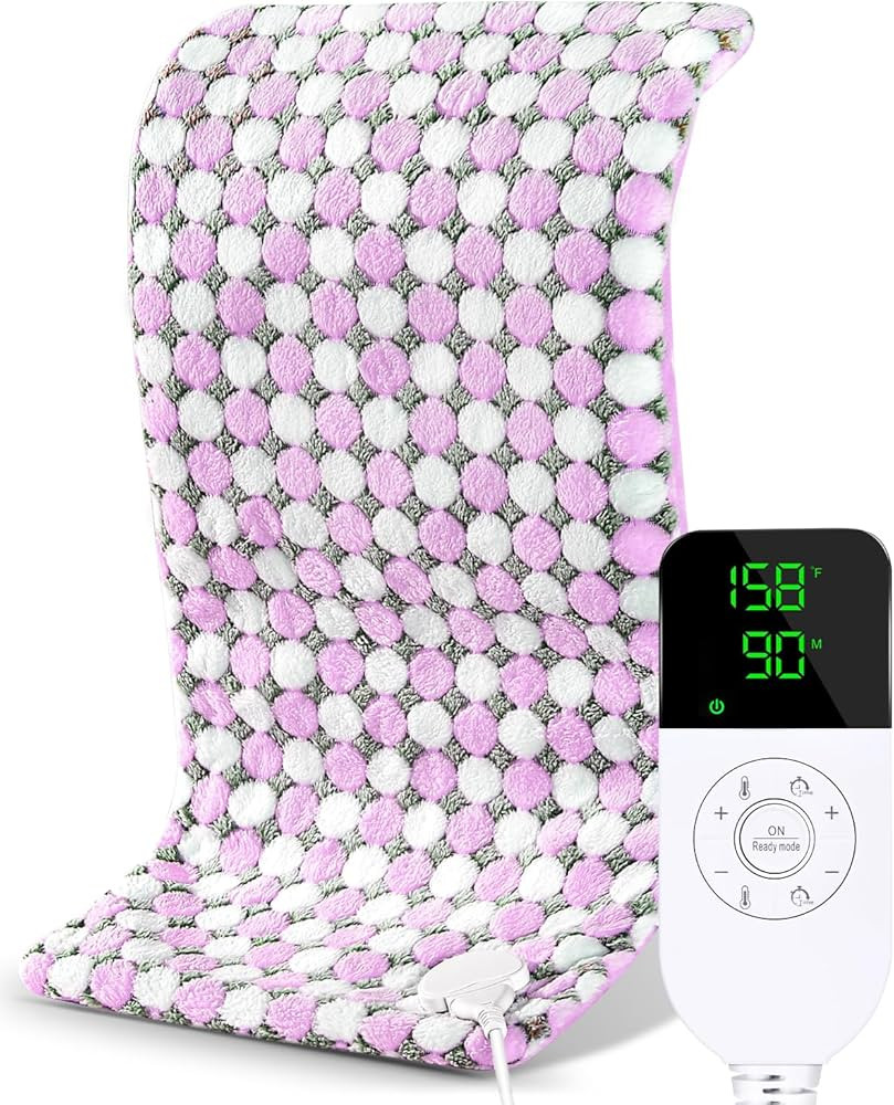 NOWWISH Weighted Heating Pad for Back Pain & Cramps Relief, XL Extra Large Moist Heat Electric He... | Amazon (US)