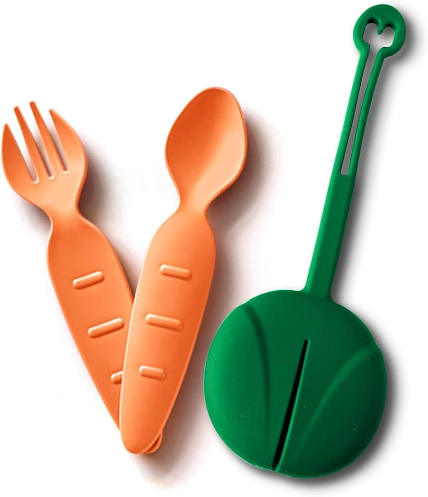 Kids Utensil Set with Case – BPA-Free Fork & Spoon – Reusable, Dishwasher Safe Travel Cutlery... | Amazon (US)