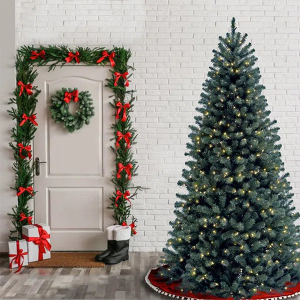 North Valley Lighted Artificial Spruce Christmas Tree | Wayfair North America