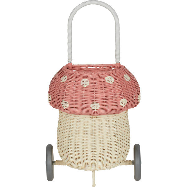 Rattan Mushroom Luggy, Musk | Maisonette