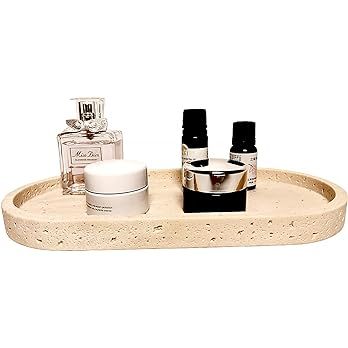 Sink soap Tray, Oval Vanity Tray, Decorative Trays, Bathroom Sink Countertop Tray, Perfume Tray, ... | Amazon (US)
