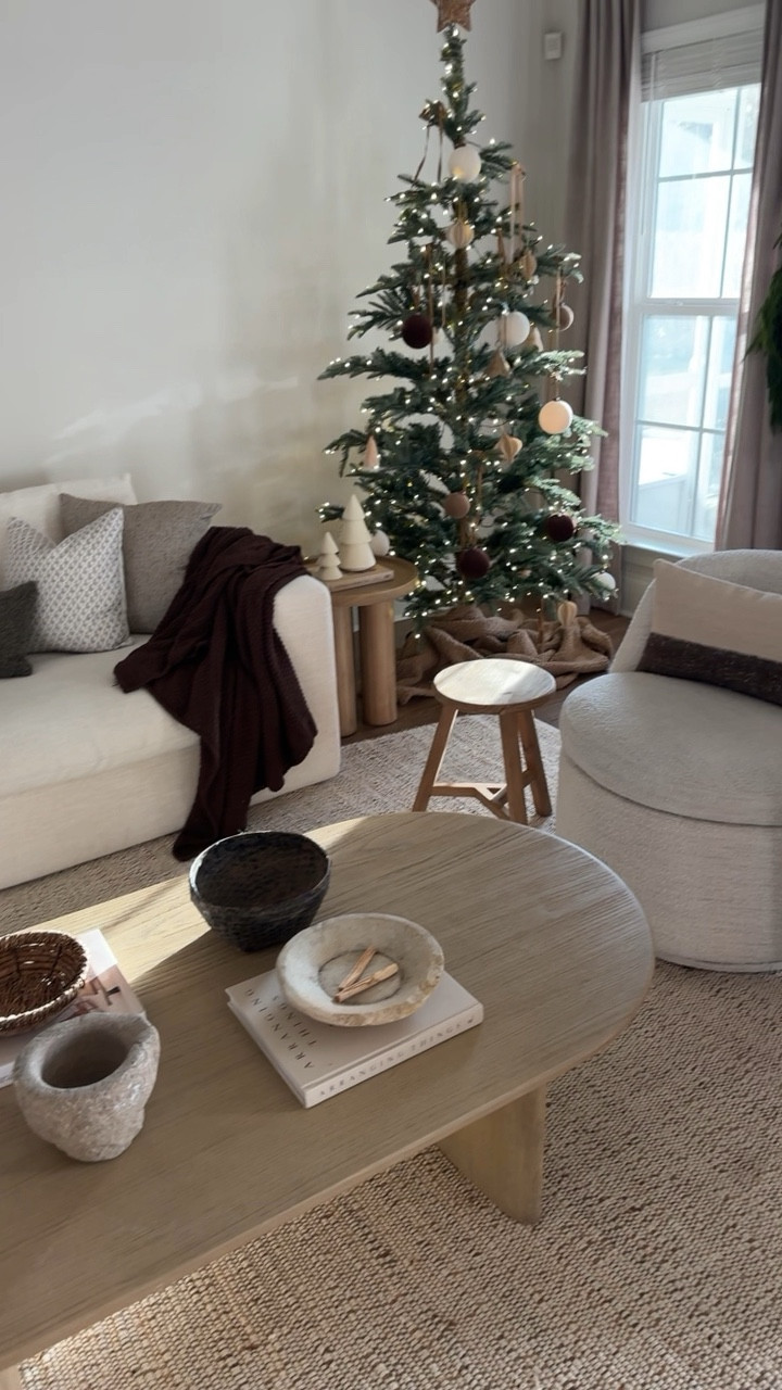 Living room Inspo!
Boucle swivel chairs, coffee table, cloud couch, throw pillows, neutral pillows, pillow, stone plate 

#LTKVideo #LTKHoliday #LTKhome
