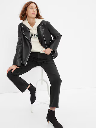 Faux-Leather Moto Jacket | Gap (US)