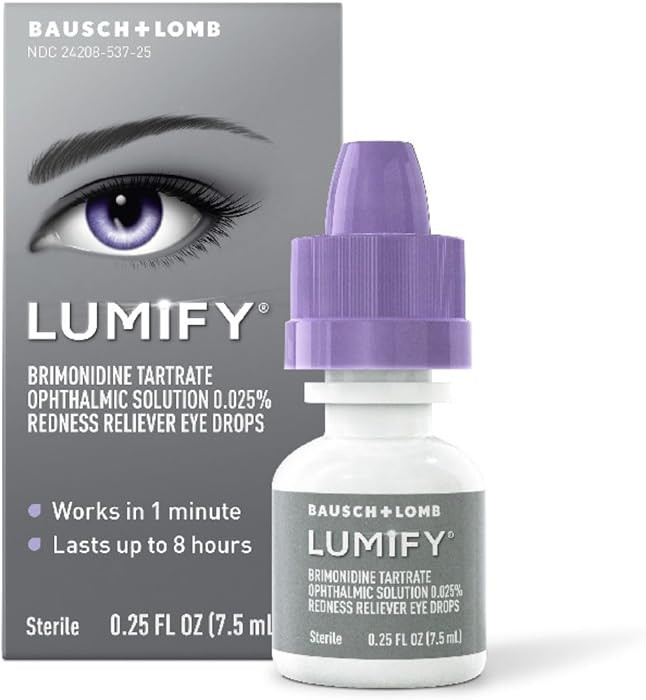 LUMIFY Eye Drops for Red Eyes, Redness Reliever for Brighter Looking Eyes, Works in 1 Minute & La... | Amazon (US)
