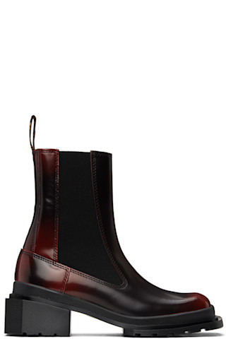 Black & Red Maybole Chelsea Boots | SSENSE