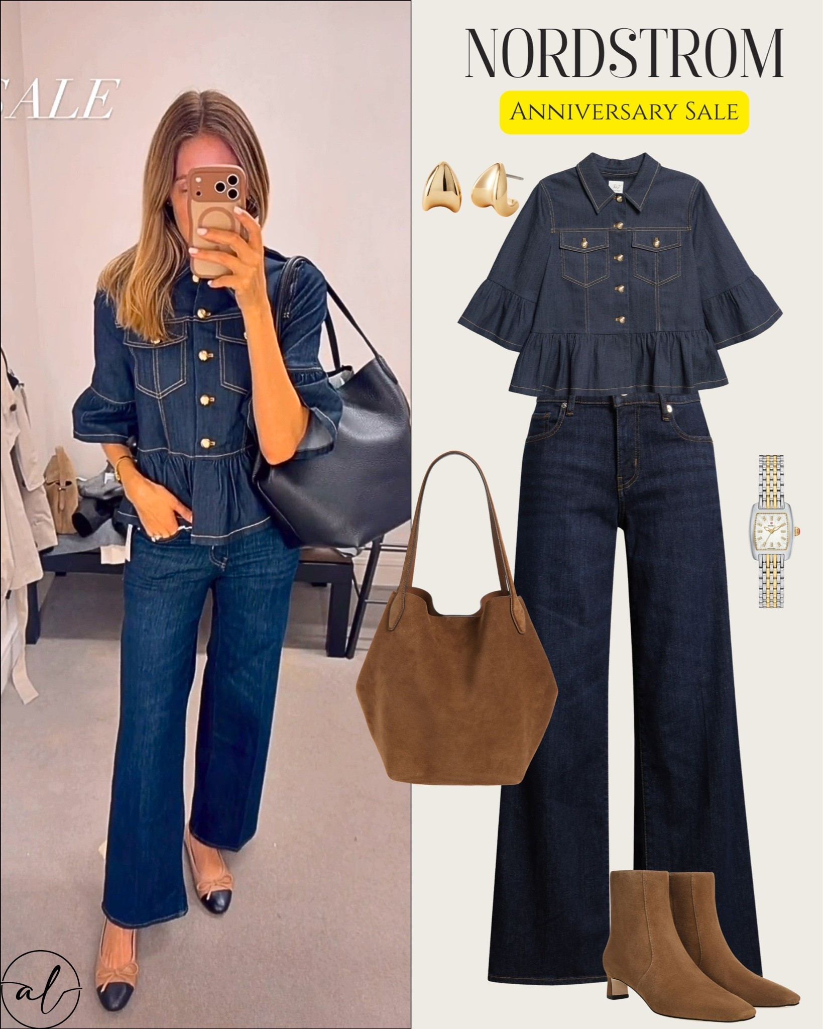 Nordstrom anniversary sale - denim on denim

#LTKU #LTKootd #LTKSaleAlert