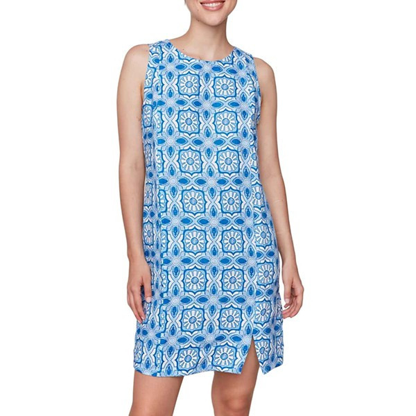 Women's Charlie B Printed Linen Blend Midi Dress Medium Illusion | Scheels