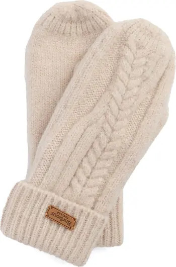 Barbour Elsdon Cable Knit Mittens | Nordstrom | Nordstrom