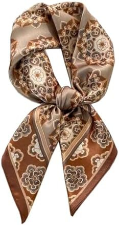 100% Mulberry Silk Scarf -21” Square Neckerchief with Gift Packed | Amazon (US)