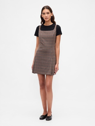 Square-Neck Pleated Mini Dress | Gap (US)