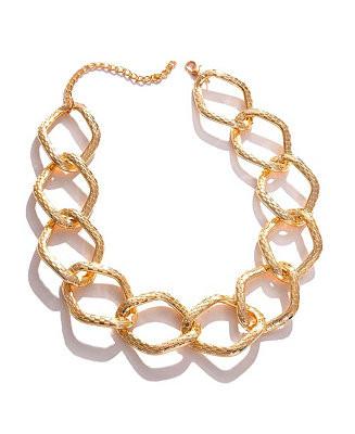 SOHI Women's Gold  Metallic Chainlink Necklace - Macy's | Macy's