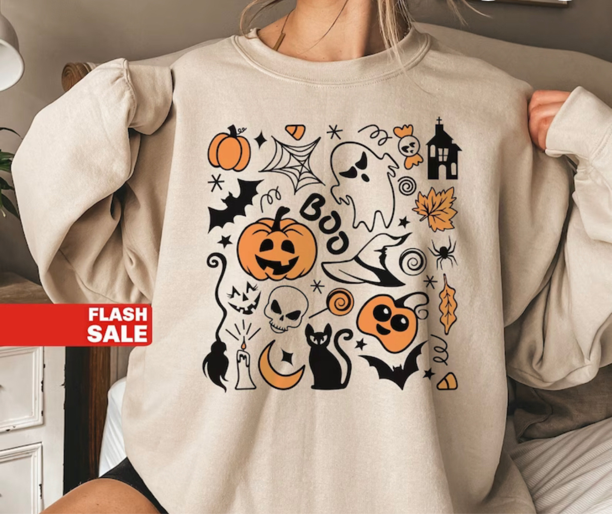 Halloween sweatshirt clearance