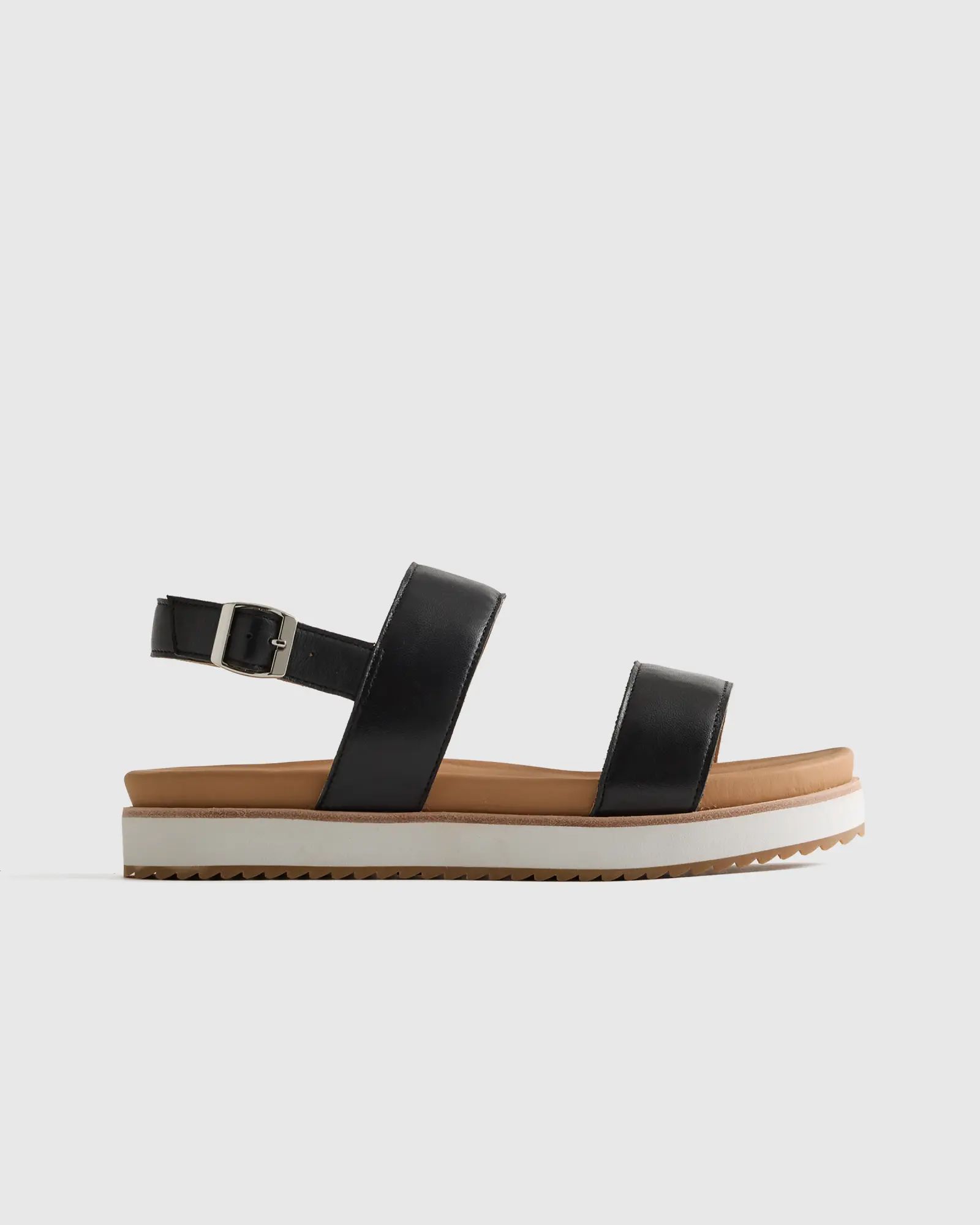 Italian Leather Water Repellent Platform Sandal | Quince