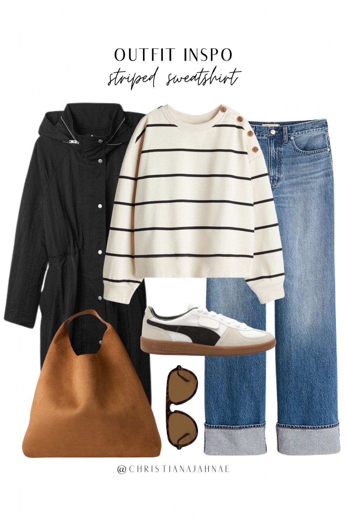 Styling this H&M striped sweatshirt for fall 🍂

#LTKShoeCrush #LTKStyleTip #LTKxMadewell