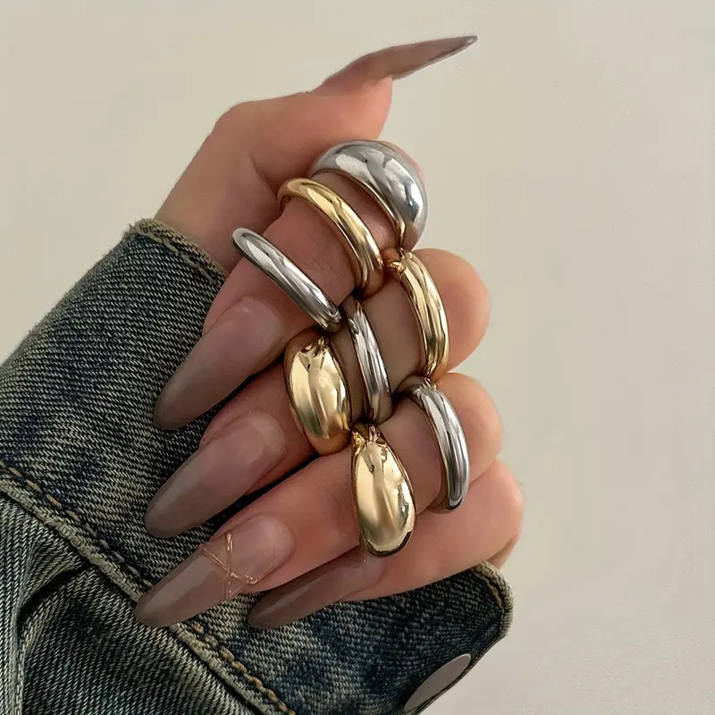 Retro Simple Geometric Curved Open Stacking Combination - Temu | Temu Affiliate Program