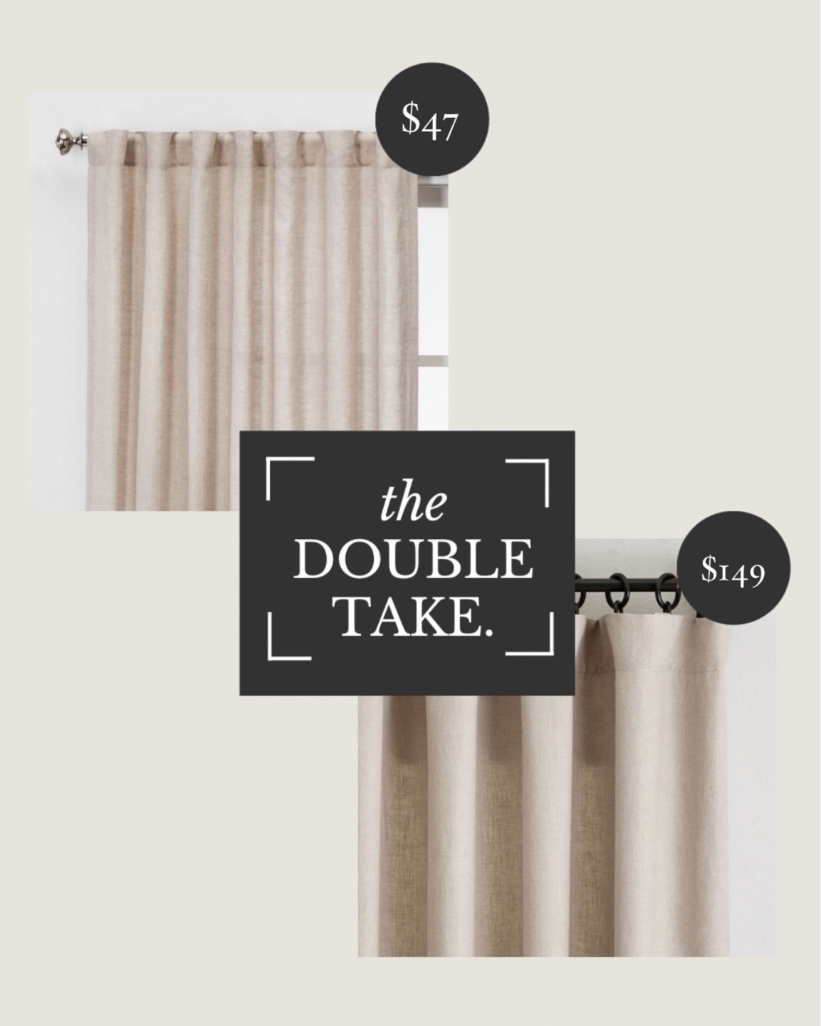 The Double Take!

Linen Curtains 

#LTKhome