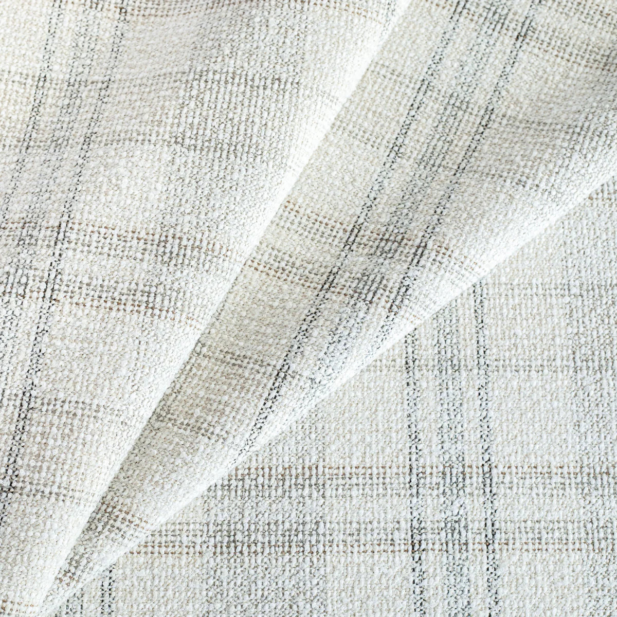 Hugo Plaid Fabric, Salt & Pepper | Tonic Living