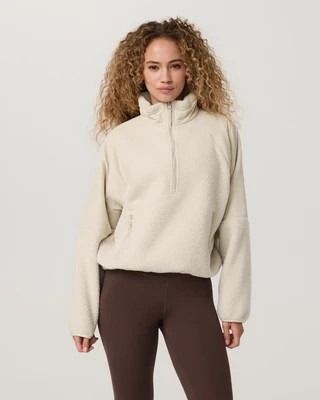 Vuori Alpine Half Zip Jacket | Bone | Medium | Vuori Clothing (US & Canada)