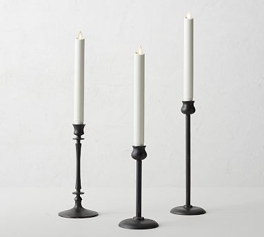 Booker Taper Candleholders | Pottery Barn (US)