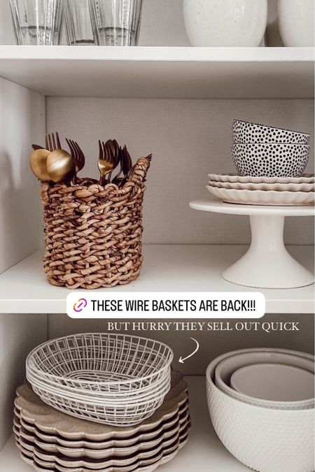 The popular wire food baskets are back!!! 🙌🏼 They do sell out quick so grab them now  if you have been wanting them. 

#LTKhome #LTKstyletip #LTKSeasonal
