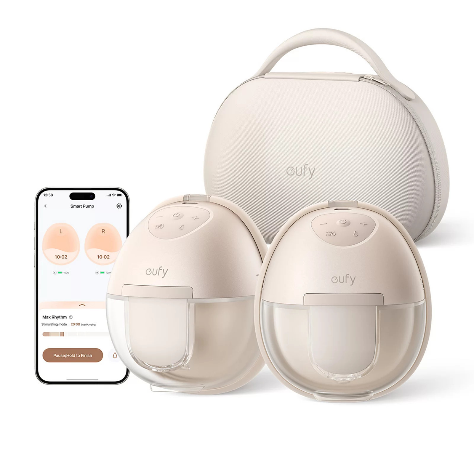 Eufy Wearable Breast Pump with Smart App Control, Beige | Kohl's