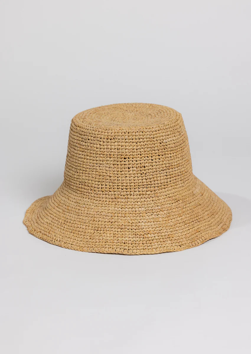Chic Crochet Bucket Hat- Natural | Hat Attack