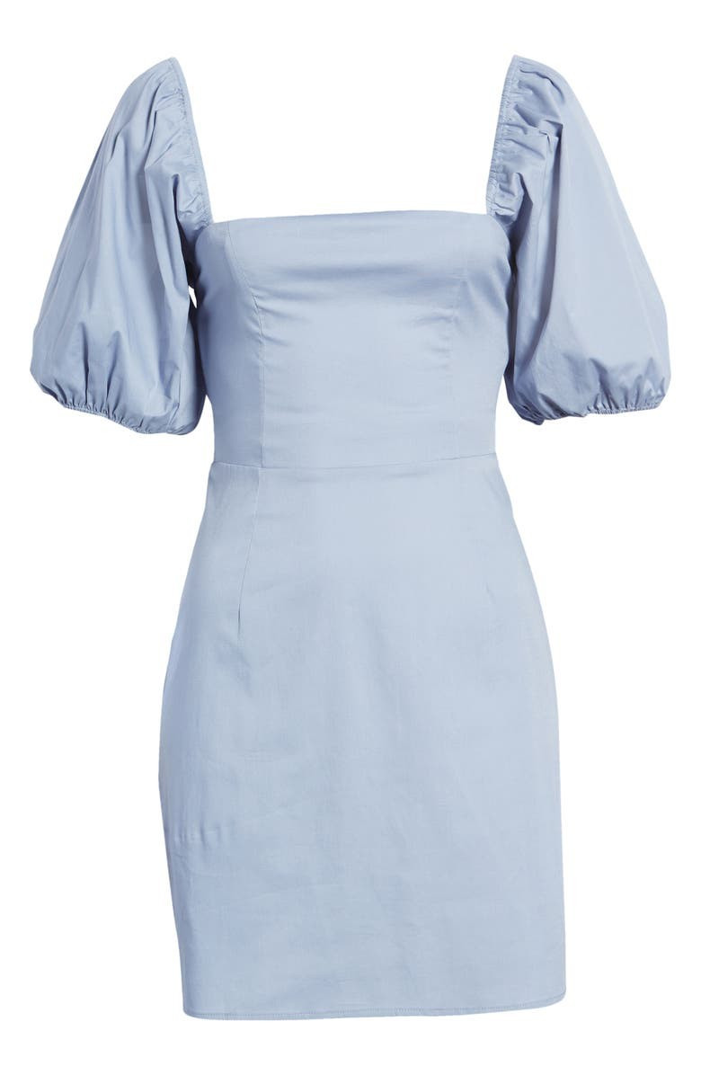 Poplin Puff Sleeve Dress | Nordstrom