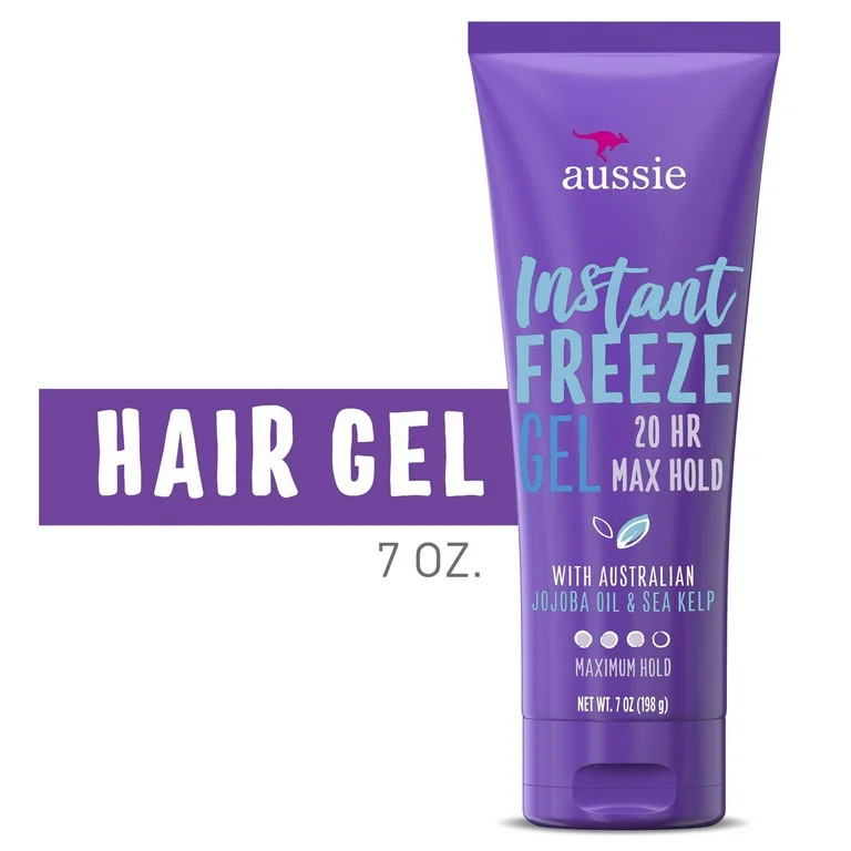 Aussie Instant Freeze Hair Gel with Jojoba Oil & Sea Kelp, 7.0 oz | Walmart (US)
