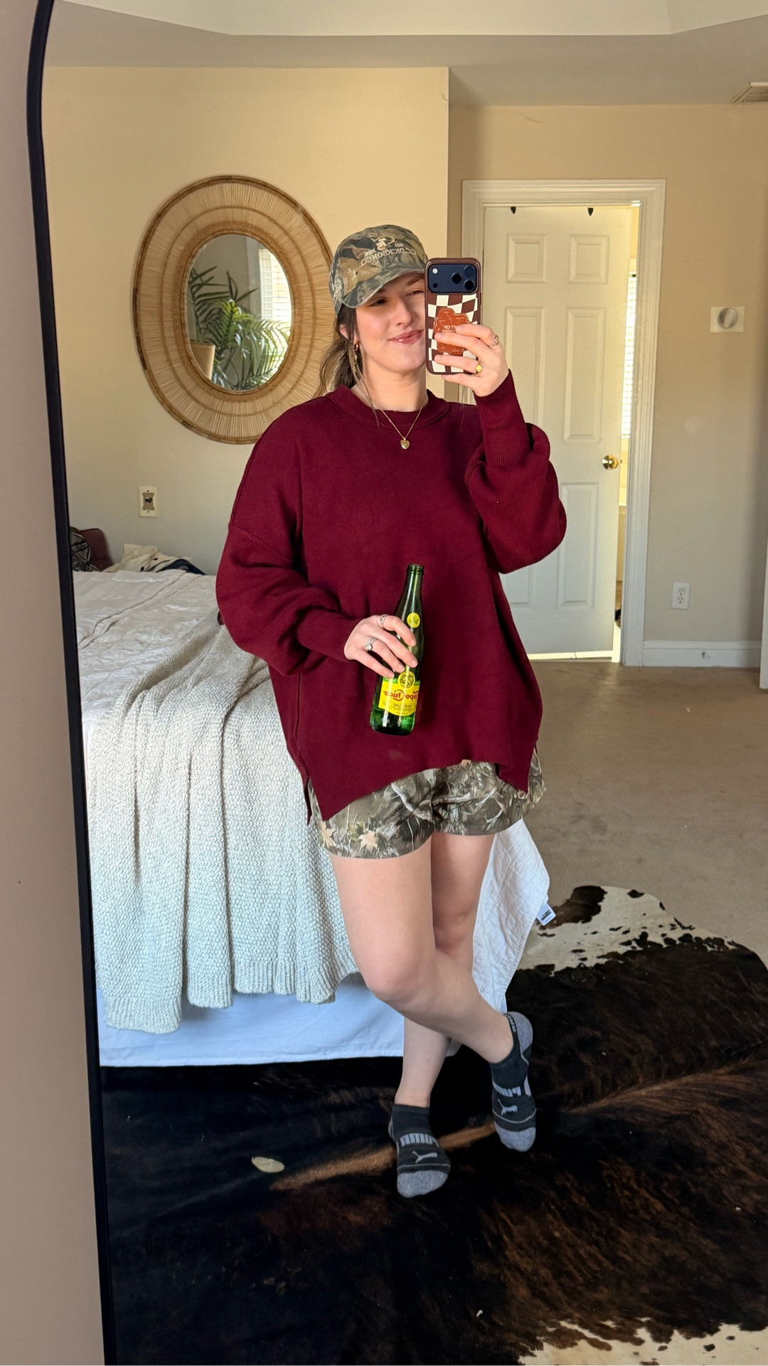 Ootd as a sahm mom of 3 but idk what shoes to wear but if I had my dream closet of shoes, I’ve tagged what I’d pair these with but off to carpool 

Weather if getting warm here in Charlotte, little spring teaser so the shorts are coming out. And you know what this fit needs? A dang tan 👻 

SIZING details as a petite midsize mama, who typically wears a medium
- top: medium (oversized fit and my TTS is perfect for that oversized)
- shorts: L for a looser boxer fit 

#LTKootd #LTKmomlife #LTKPetite