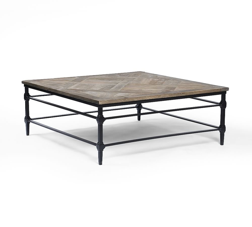 Parquet Reclaimed Wood Square Coffee Table, Reclaimed Elm | Pottery Barn (US)