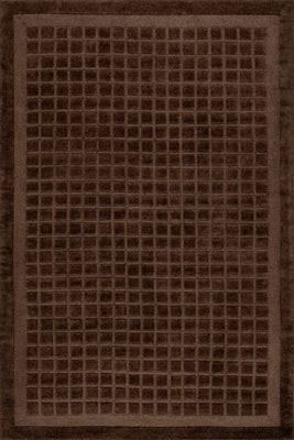 Brown Fritz Checked Wool 7' 6"" x 9' 6"" rug | Rugs USA