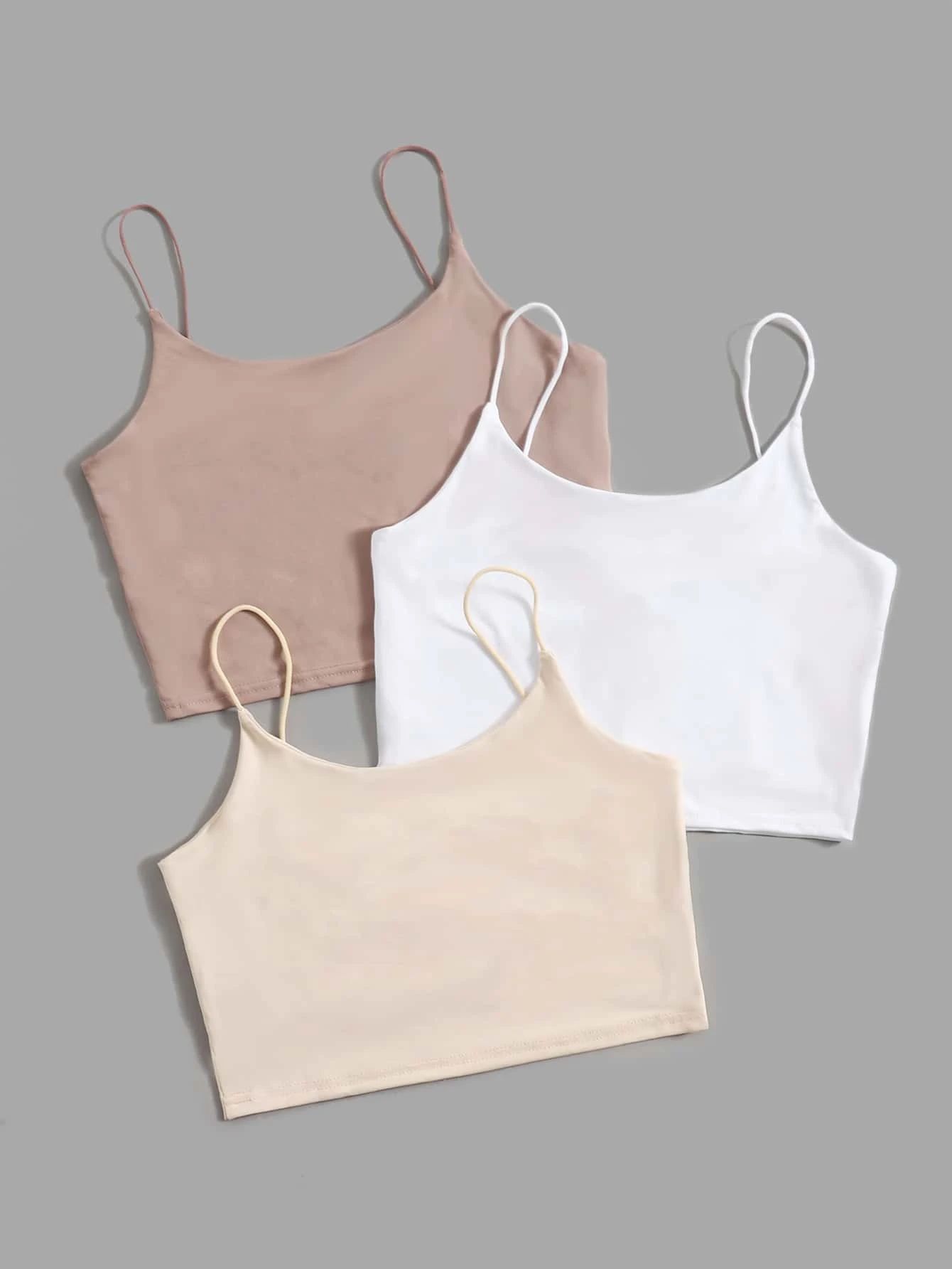 3 Pack Solid Cami Top | ROMWE