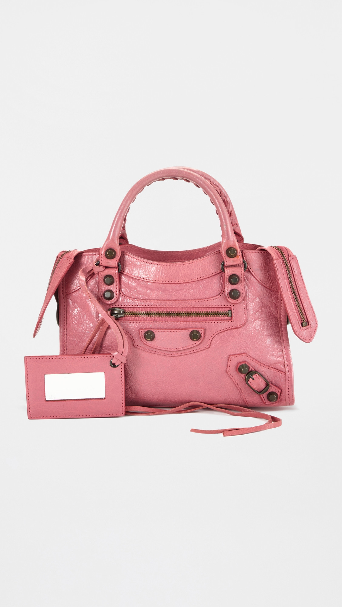 Balenciaga Pink Agneau Classic City Shoulder Bag | Shopbop