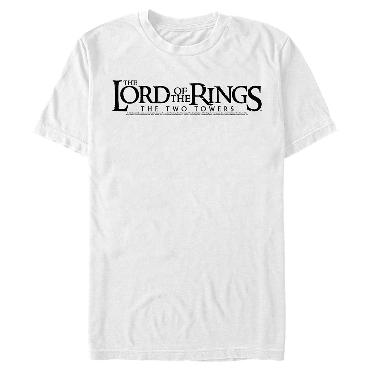 Men's The Lord of the Rings Two Towers Small Logo T-Shirt | Target