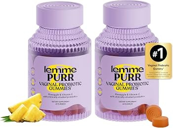 Lemme Purr Vaginal Probiotic Gummies for Women (60 Gummies) (Pack of 2) | Amazon (US)