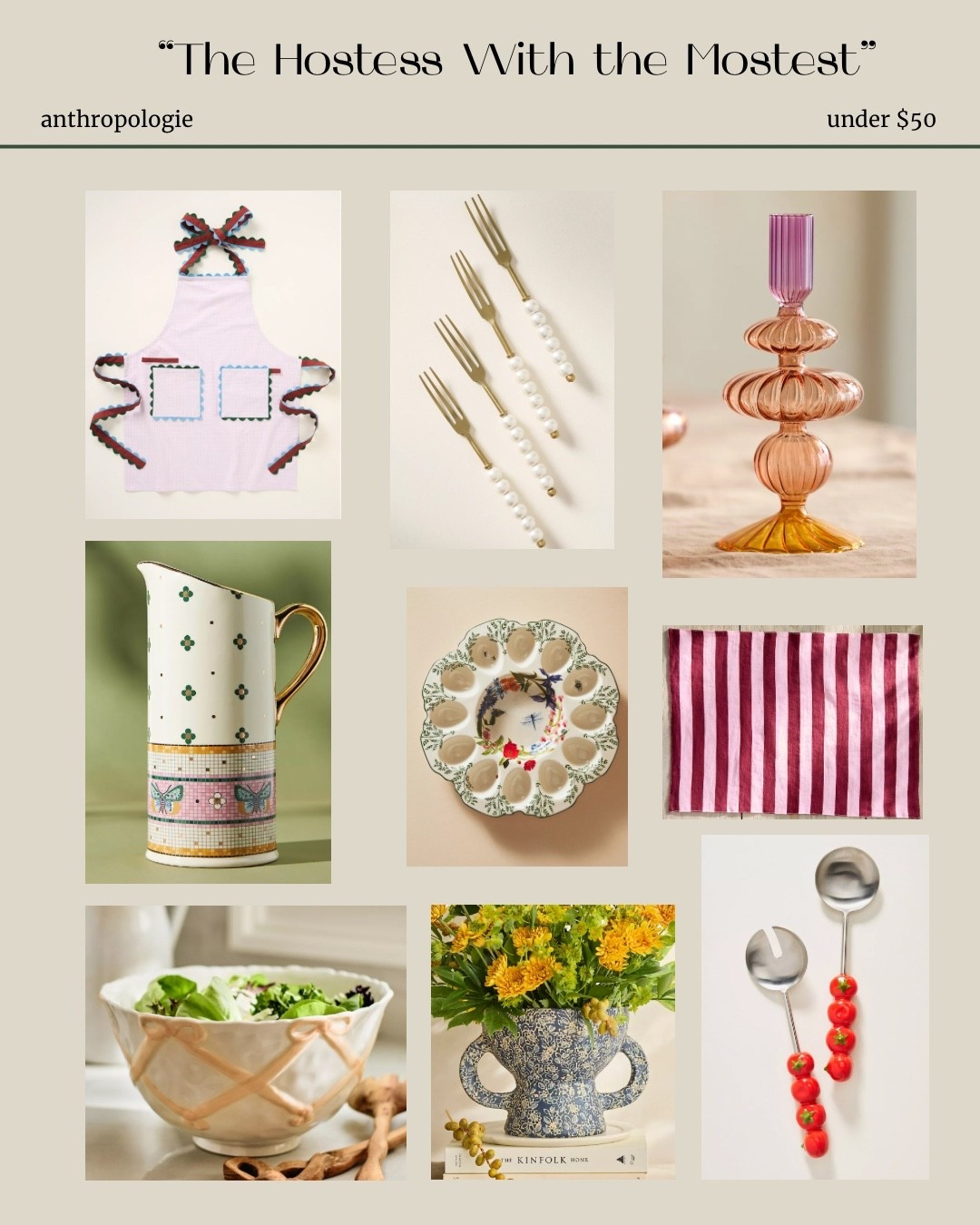 christmas gift ideas for your friend that is constantly hosting! this is all from anthropologie, and they're all under $50. 

#LTKGiftGuide #LTKHome #LTKHoliday