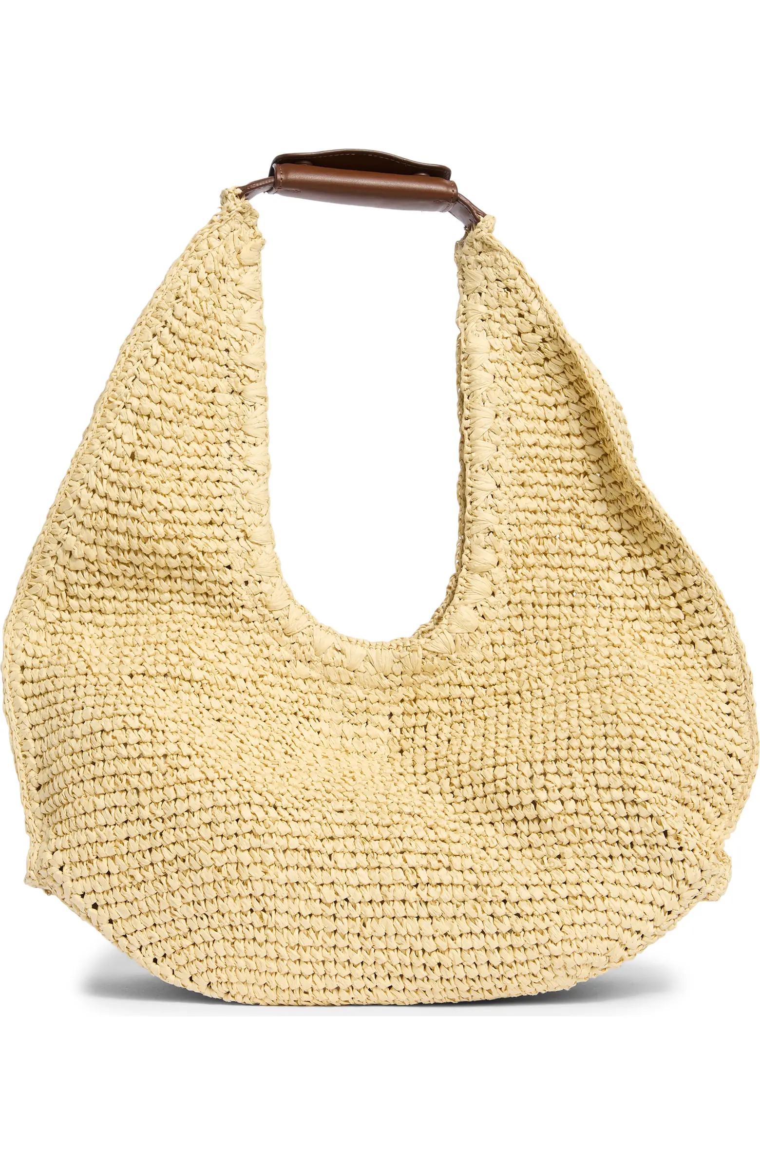 Woven Raffia Shoulder Bag | Nordstrom Rack