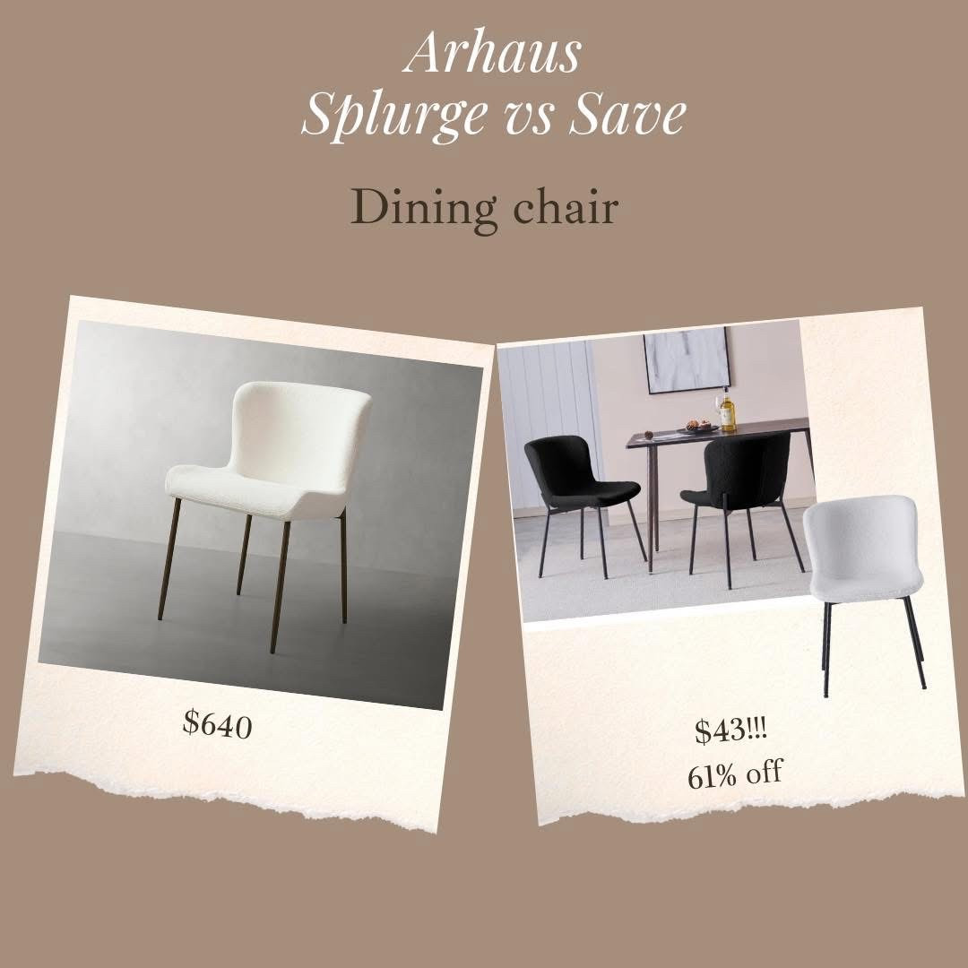 😱😱😍😍 brand new arhaus inspired dining chairs under $45!!!!!!! 61% off!!!



#LTKFindsUnder50 #LTKHome #LTKSaleAlert