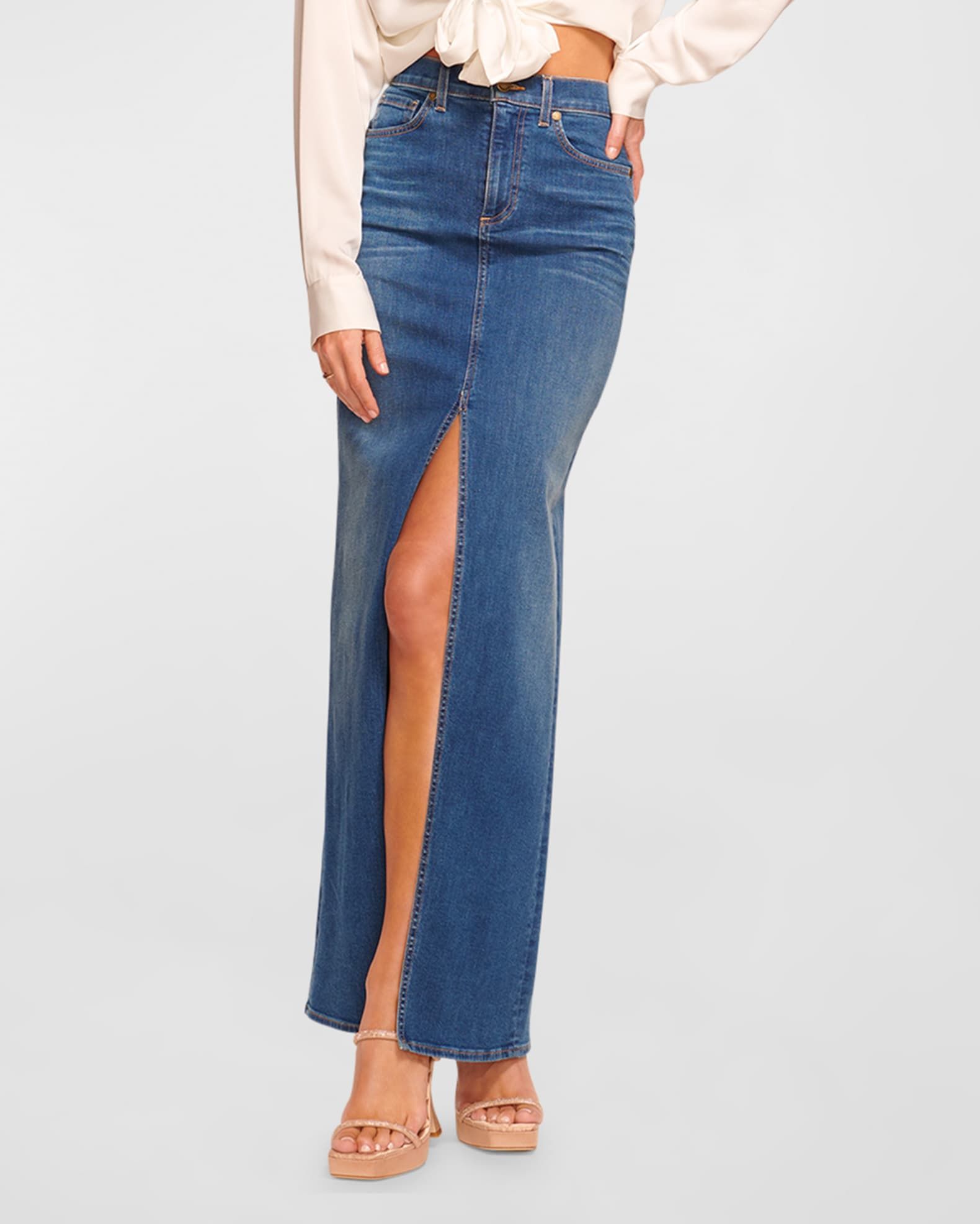 Madalyn Denim Maxi Skirt | Neiman Marcus