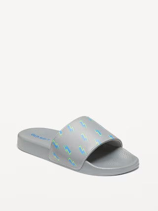 Gender-Neutral Faux-Leather Pool Slide Sandals for Kids | Old Navy (US)