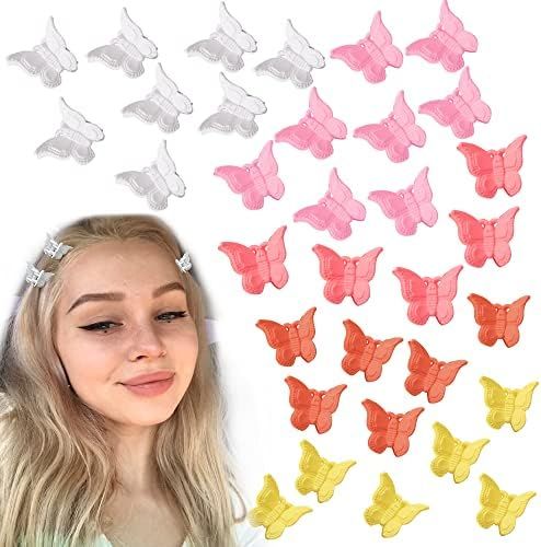 Butterfly Hair Clips 49 Pieces Butterfly Clips for Hair with Box Y2K Accessories Mini Butterfly Hair | Amazon (US)