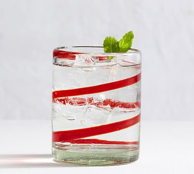 Red Ribbon Handmade Double Old Fashioned Glasses - Set of 6 | Pottery Barn (US)