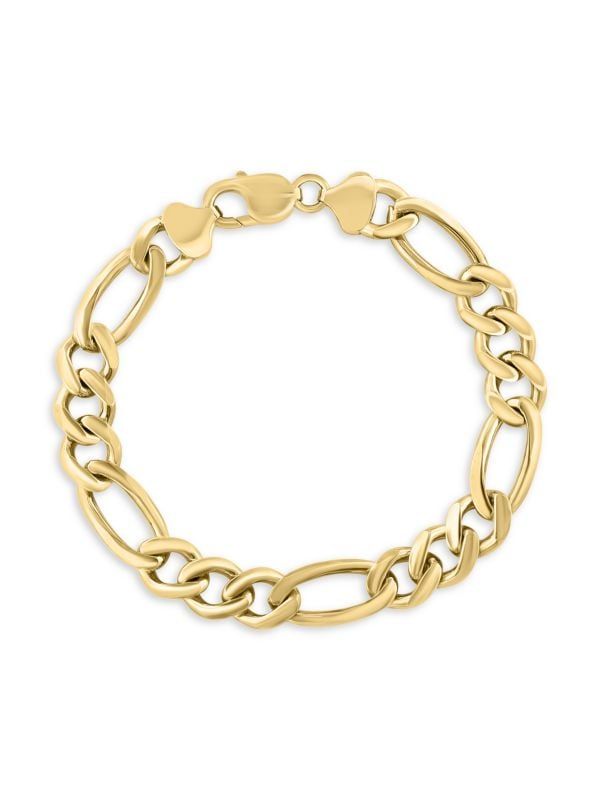 14K Goldplated Sterling Silver Figaro Chain Bracelet | Saks Fifth Avenue OFF 5TH