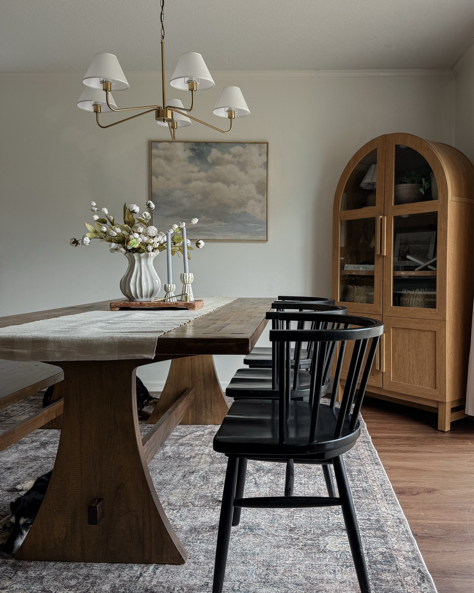 Arch cabinet styling idea with budget friendly home decor! 

#LTKHome #LTKSpringSale #LTKSeasonal