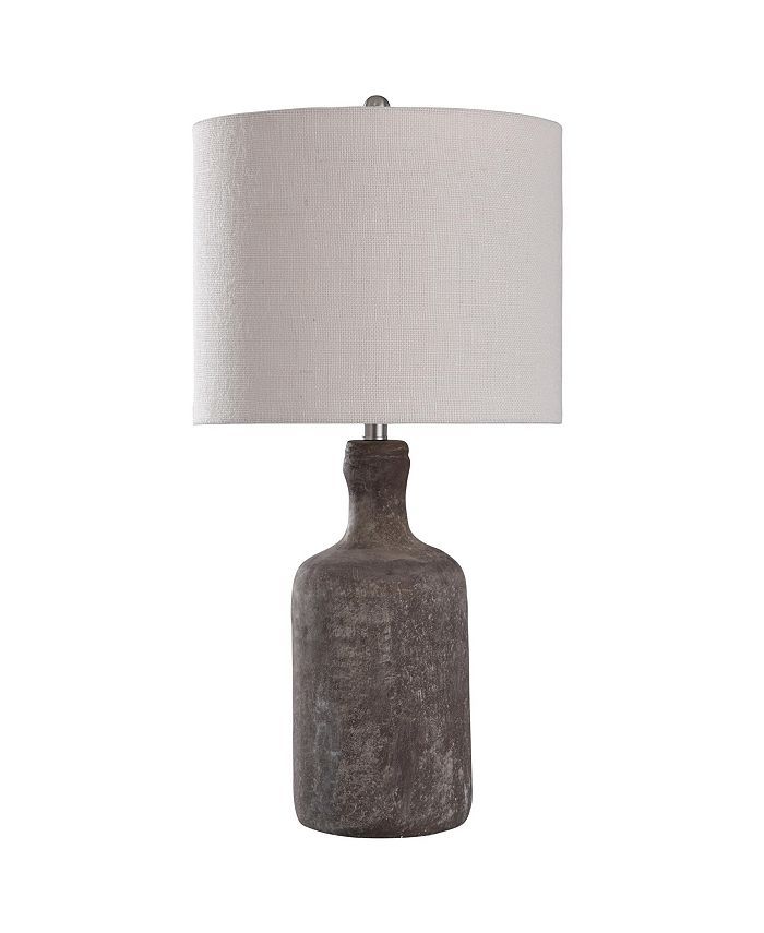StyleCraft Olney Grey 30in Concrete Body Table Lamp & Reviews - Furniture - Macy's | Macys (US)