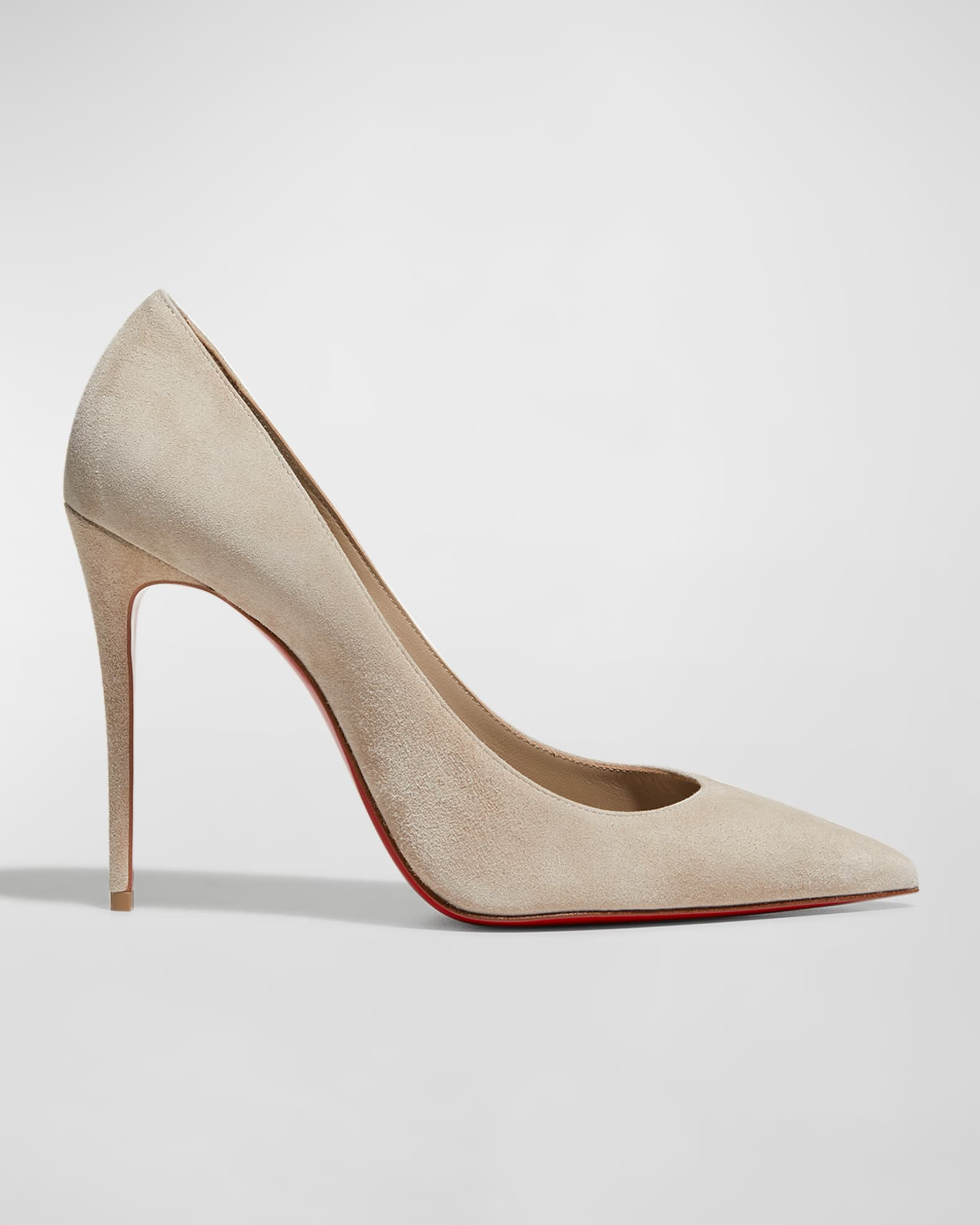 Christian Louboutin Kate Suede Red Sole Pumps | Neiman Marcus