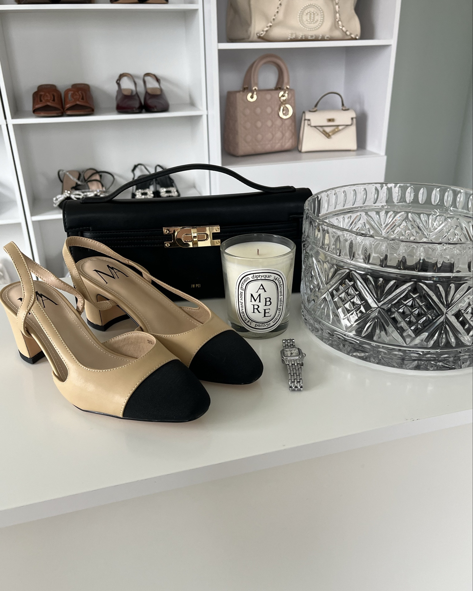 My Amazon accessories that give luxury vibes on a budget 🦢🤍

Amazon fashion, luxury for less, bougie on a budget, chic elegant style, capped toe slingback kitten heels, jw pei, black clutch purse, silver watch, neutral classic style 

#LTKootd #LTKSaleAlert