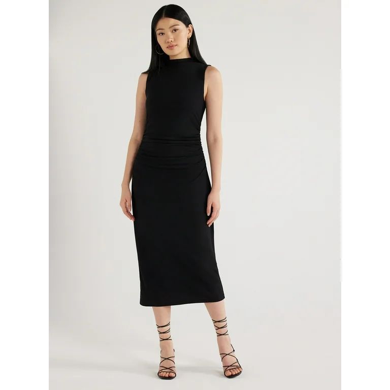 Scoop Women’s Mesh Midi Tank Dress, Sizes XS-XXL | Walmart (US)