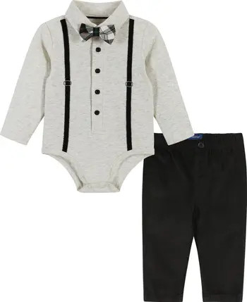 Andy & Evan Suspender Bodysuit, Pants & Bow Tie Set | Nordstrom | Nordstrom