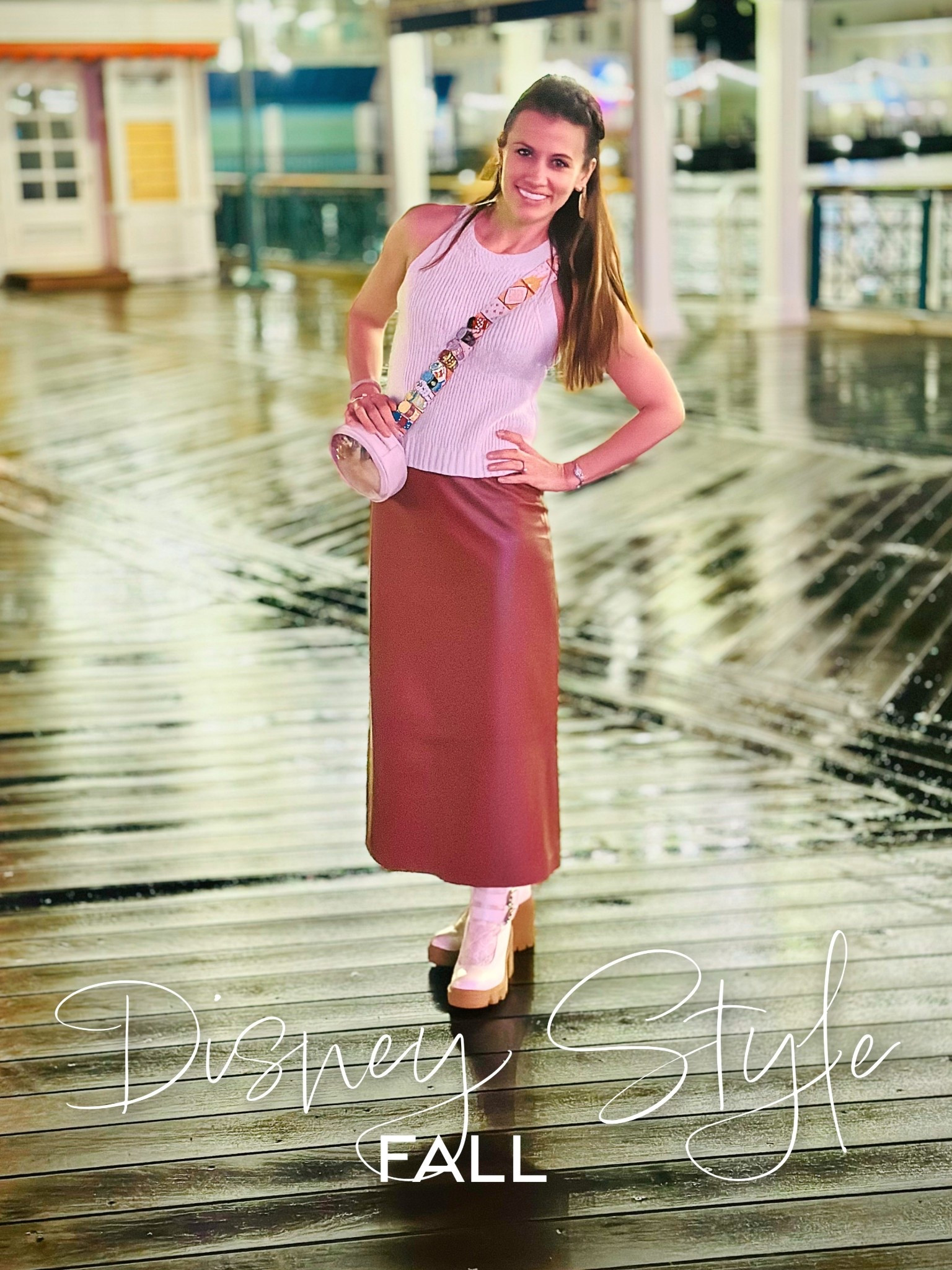 I am a Disney World fanatic! One of my favorite places in Disney is the Boardwalk! With plenty of places to shop, eat, and sip… it is always fun! Plus, it’s one of the only places you can dress cute and still be comfy in Disney world. 
This is a go to outfit for me: leather maxi, knit sleeveless top and my favorite Gucci platform boots!! 
Don’t forget your Disney pin trading bag because there are at least 15 places to pin trade at the boardwalk! 
+! Pro tip: Slip the stilettos. The spikes get stuck in the boards. Ask my Barracudas how I know that! 😭

#LTKSeasonal #LTKTravel #LTKFallSale
